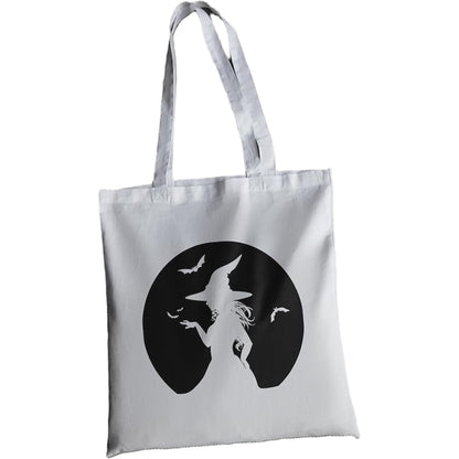 Tote Bag Witch and Bats - Tote Bag